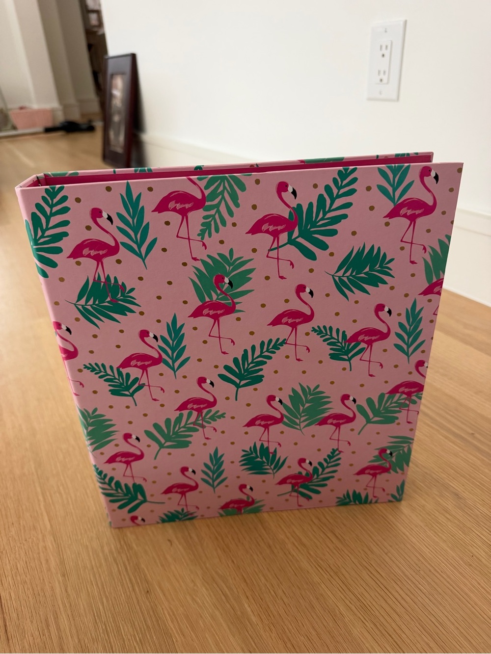 Pink Flamingo Pattern 3-Ring Binder by